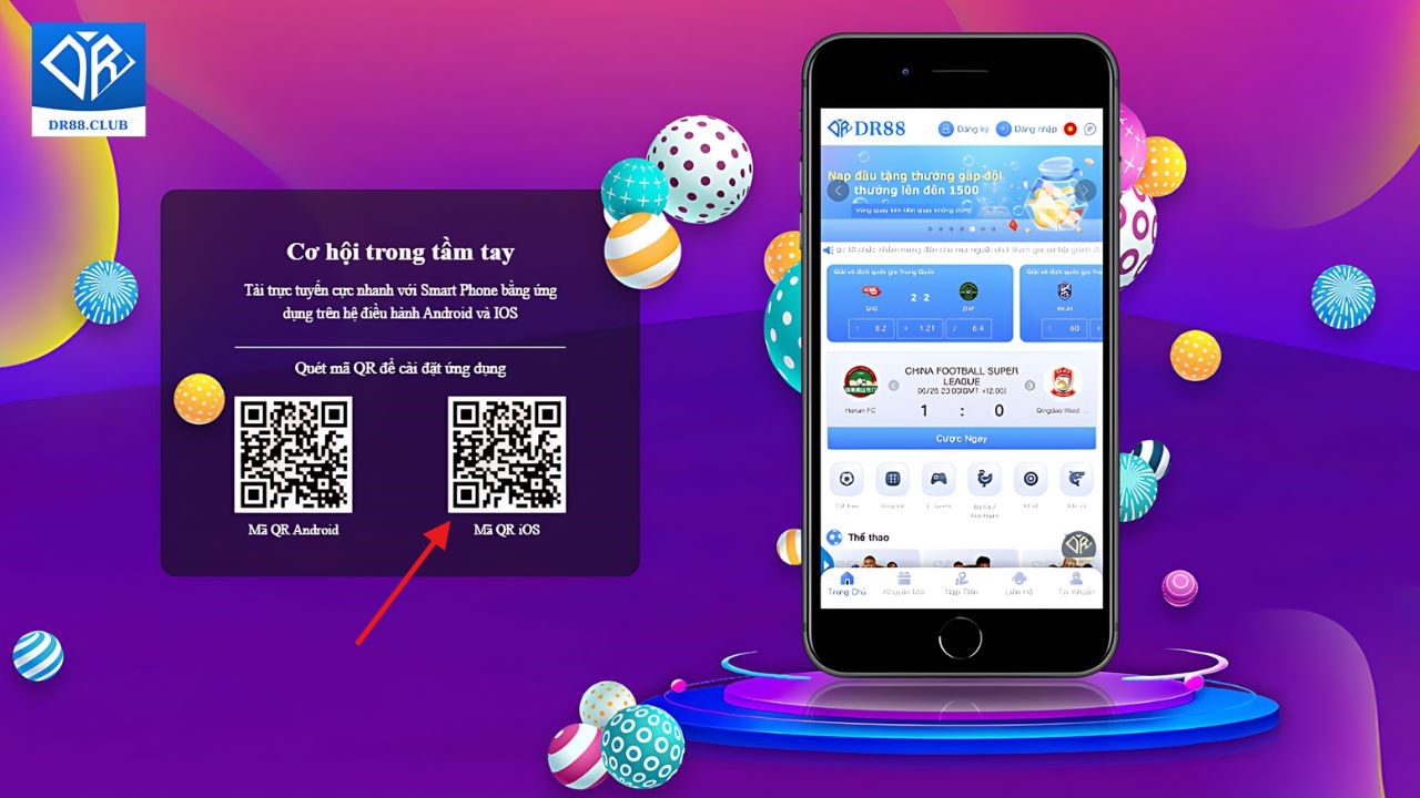 Tải app dr88 ngay trên hệ điều hành IOS